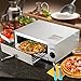 Happygrill Electric Pizza Oven Stainless Steel Pizza Baker Kitchen Pizza Toaster Pizza Maker with Handle & Removable Tray