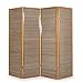 Produktbild Homestyle4u 382, Paravent Raumteiler 4 teilig, Bambus Holz, Braun