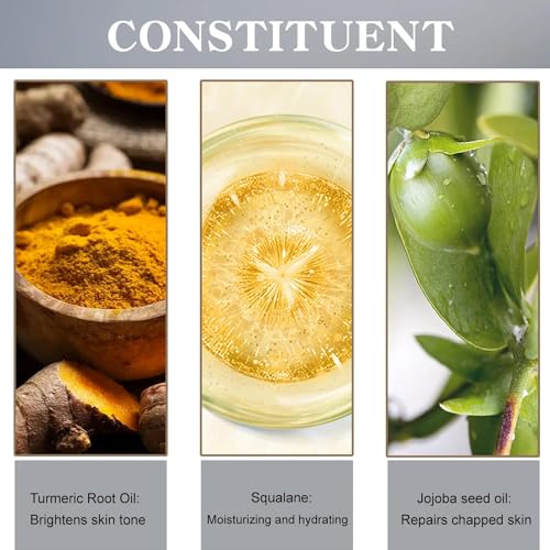 MEXMOB Turmeric Lip Balm Remove Dark Pigment Whitening Moisturizing Lip Hyaluronic Acid Exfoliating Dead Skin Lightening Lip Care