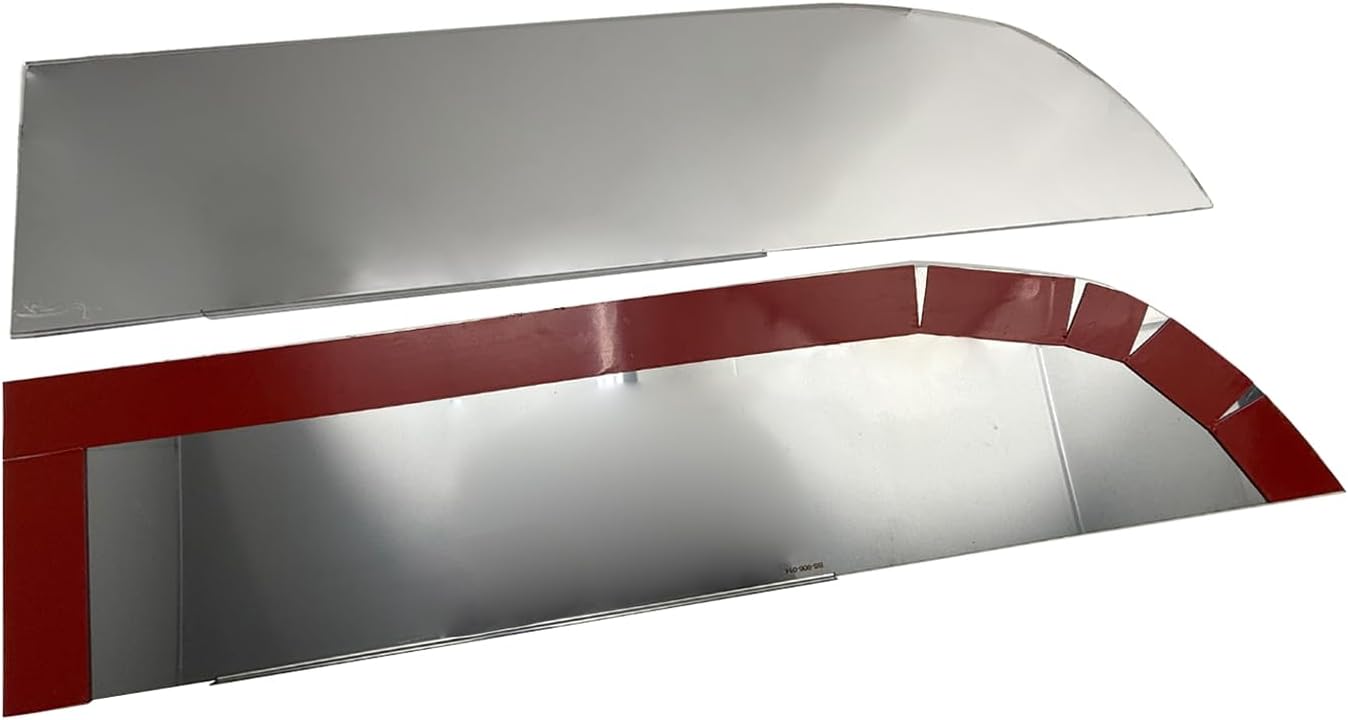 Stainless Steel 8" Chopped Window Trim for 2013+ Kenworth T680 T880, 2 Pack