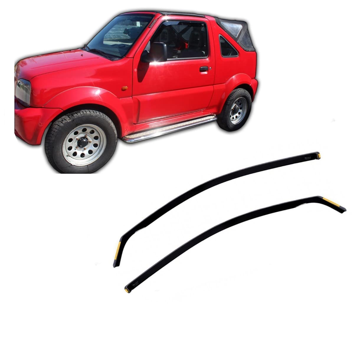 J&J AUTOMOTIVE Derivabrisas para Suzuki JIMNY 1998-2018 2pcs