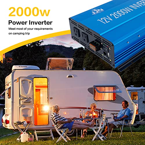 Jjn Power Inverter 2000 Watt Modified Sine Wave Inverter 12V To 110V Converter For Home, Rv thumb #5