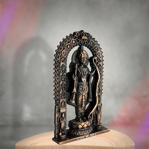 Image of Artbiz Metal Collection Ram Lalla Murti | 6 Inch Copper Lord Ram Idol for Home Temple | Ayodhya Shri Ram Statue | Metal Murti for Mandir, Office & Home Decor | Spiritual Gift Item (Copper)
