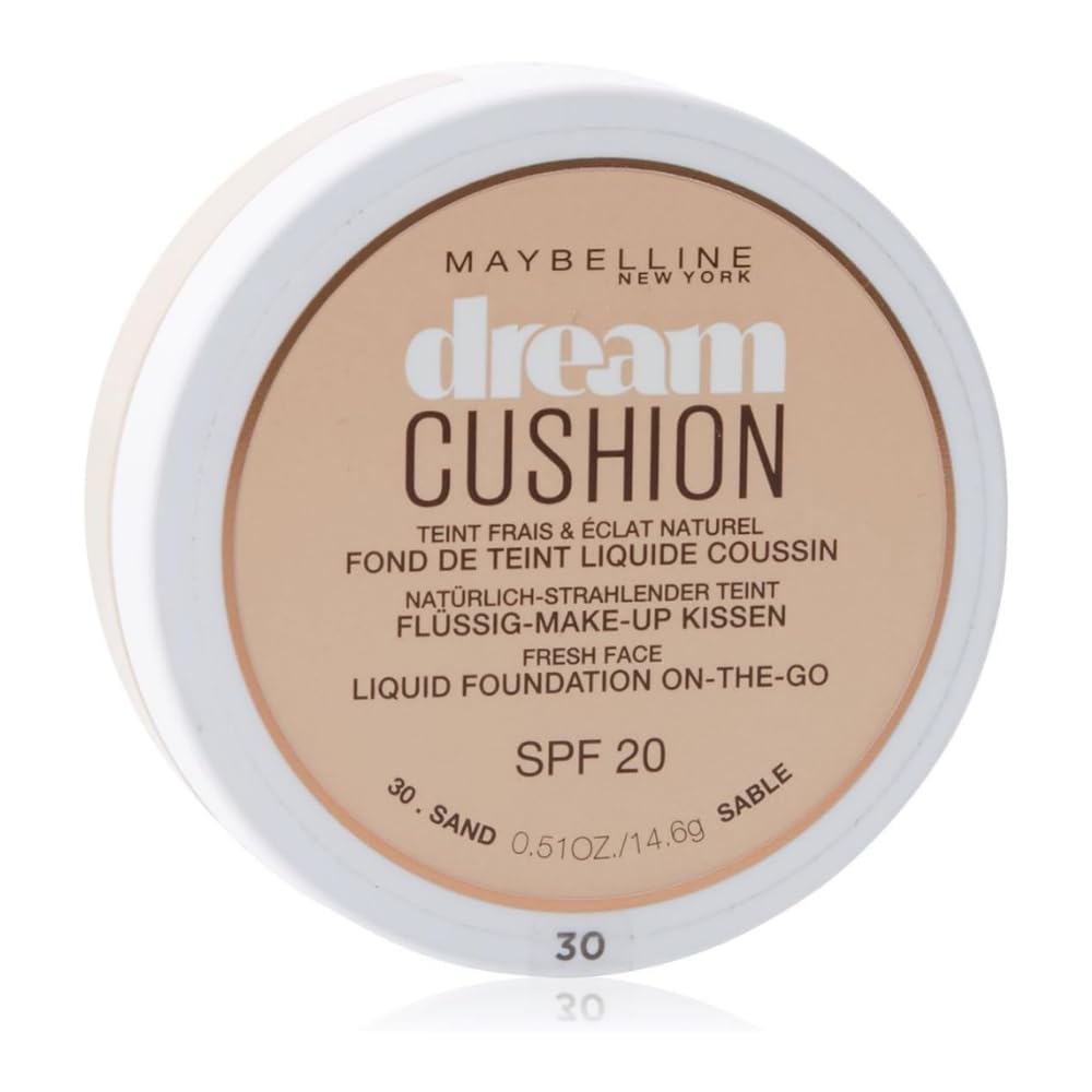 Maybelline New York Dream Cushion Luminous All Skin Full Coverage Foundation SPF 20, Fawn, 14.6g