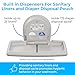 Koala Kare Surface-Mounted Horizontal Baby Changing Station, Model KB300-05 (White Granite)