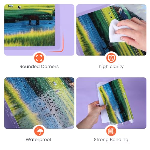 CAREGY Thermal Laminating Pouches,660 Pack Laminating Sheets, 3 Mil, 9 x 11.5 Inches Lamination Sheet Paper for Laminator, Round Corner Letter Size, Office and School Supplies - Thumbnail 4