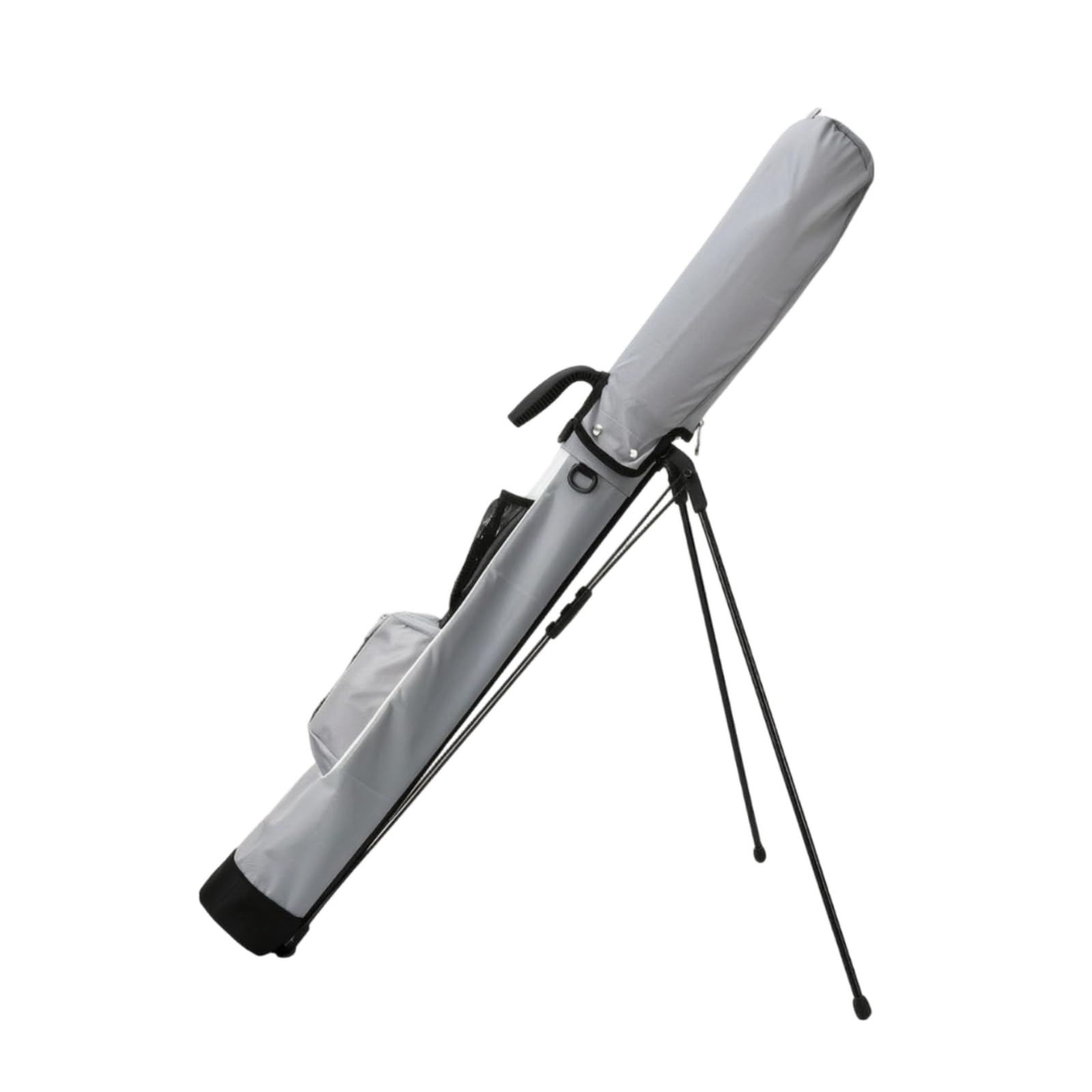 Standbag mit Netztasche wasserdicht Golf-Standbag tragbar Golfbag mit Standfuß für Driving Range, Grau
