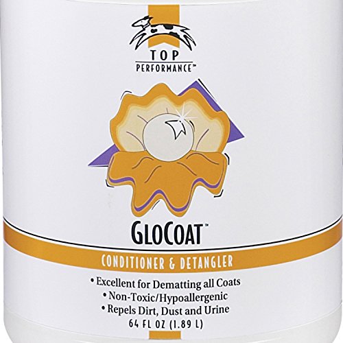 Top Performance GloCoat Pet Conditioner and Detangler, 64-Ounce
