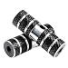 Amotor 2Pcs Aluminum Alloy Lead Foot BMX Pegs (Black)