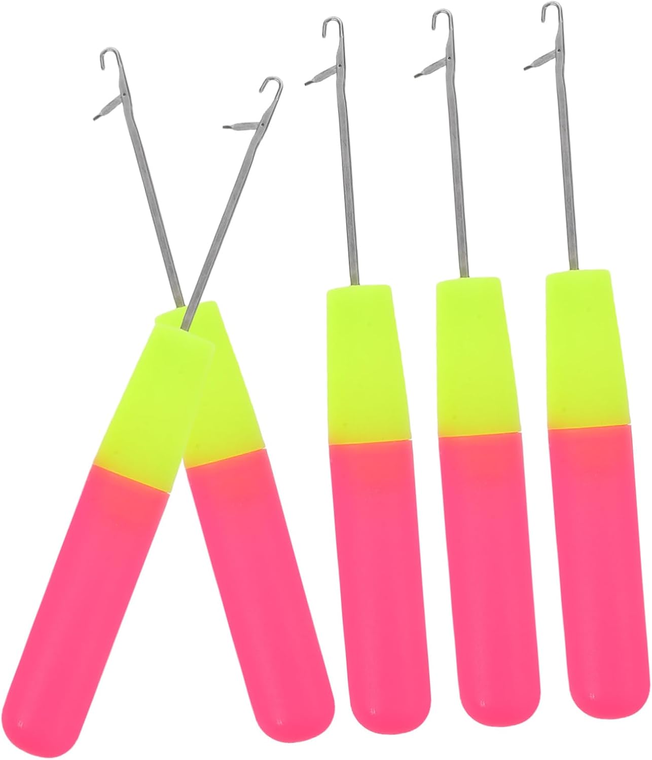 BESTYASH 5pcs Dreadlock Crochet Hook Latch Hook Hair Braiding Tool for Boys and Girls Micro Braids Professional Salon Use
