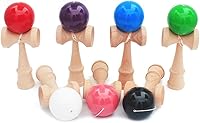 Vista 2 de Pelota de juguete para deportes al aire libre de madera para adolescentes, bola de Kendama, pintura de PU, cuerdas de 7.3 in, juguetes profesionales