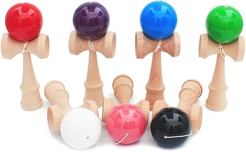Miniatura 2 de Adolescente de madera al aire libre deportes juguete bola Kendama bola PU pintura 7.3 in cuerdas profesionales adultos juguetes ocio deportes