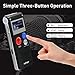 Digital Voice Recorders 8GB Audio Recorder Voice Activated Recorder for Lectures, Meetings, Interviews Recording Device with Microphone USB Cable, MP3 Player (8GB