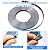 33 Ft Flexible Peel and Stick Corner Trim, Inside Corner Trim, Outside Corner Molding, Silver Tile Trim Edging for Wall Corners, Baseboards, Floors, Borders, 33 Feet × 0.8 Inch