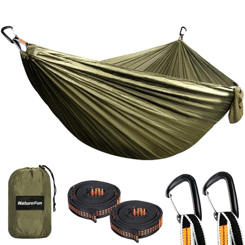 NATUREFUN Hamac Ultra-léger de Voyage Camping 300 kg Capacité de Charge,Respirante, séchage Rapide (300x200cm) |...