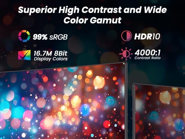 Image of 27 Inch Gaming Monitor 180Hz Refresh Rate - Fast VA 1080p with 4000:1 Contrast Ratio, Adaptive-Sync, HDMI /DP /USB, VESA Mountable, 3-Side Borderless, FPS /RTS Game Modes