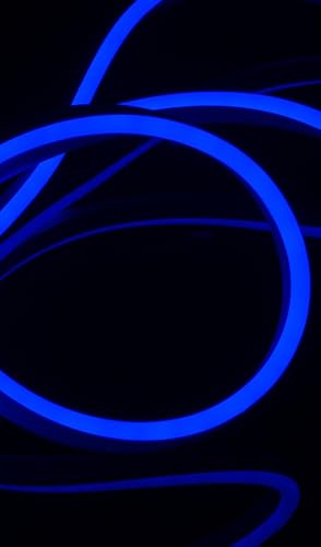 Miniatura 2 de CBConcept Tira de iluminación flexible LED neón de 120 voltios con certificación ETL, 30 pies, azul, resistente al agua, accesorios incluidos, ideal