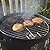 Realcook Vertical 17 Inch Steel Charcoal Smoker, Heavy Duty Round BBQ Grill for Outdoor Cooking, Black