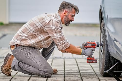 Einhell Professional Akku-Schlagschrauber IMPAXXO 18/450 Power X-Change (18 V, 450 Nm, 3 Leistungsstufen, Brushless, 1/2"-Aufnahme, inkl. Nuss-Set, ohne Akku)