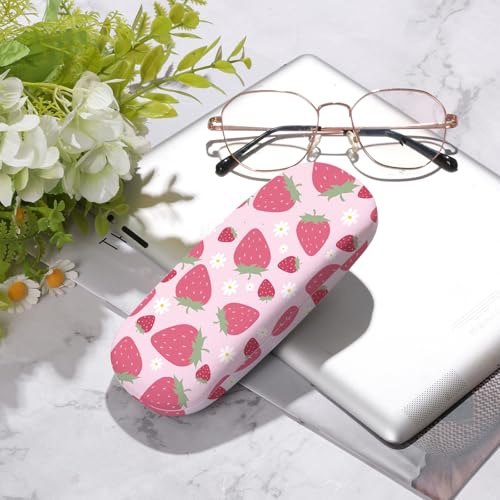 Image of Glasses Case Hard Shell,Portable Protective Eyeglasses Case, Eyeglass Holder Box with Cleaning Cloth,for Women Men