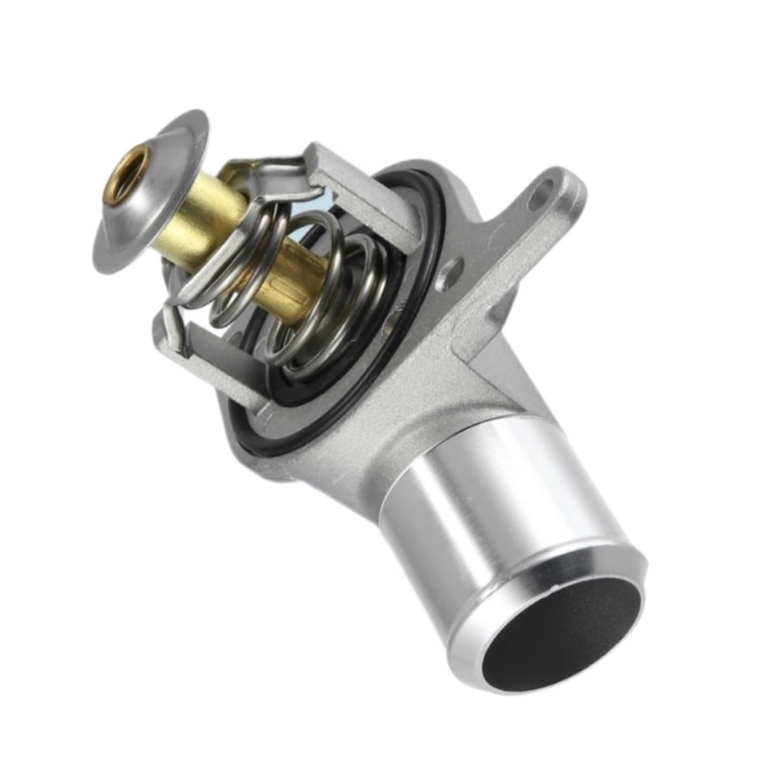 Engine Thermostat Assembly Compatible With Chevrolet For Silverado 3500 2001-2006 For Trailblazer EXT 2004-2006 12600172 15-10412 15-11057 Temperature Control Thermostat