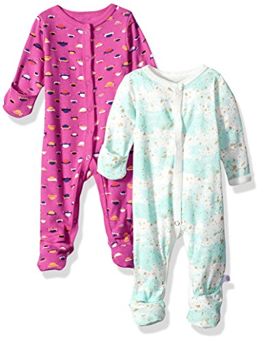 Rosie Pope Baby Girls 2 Pack Coveralls, Pink, 6-9 Months