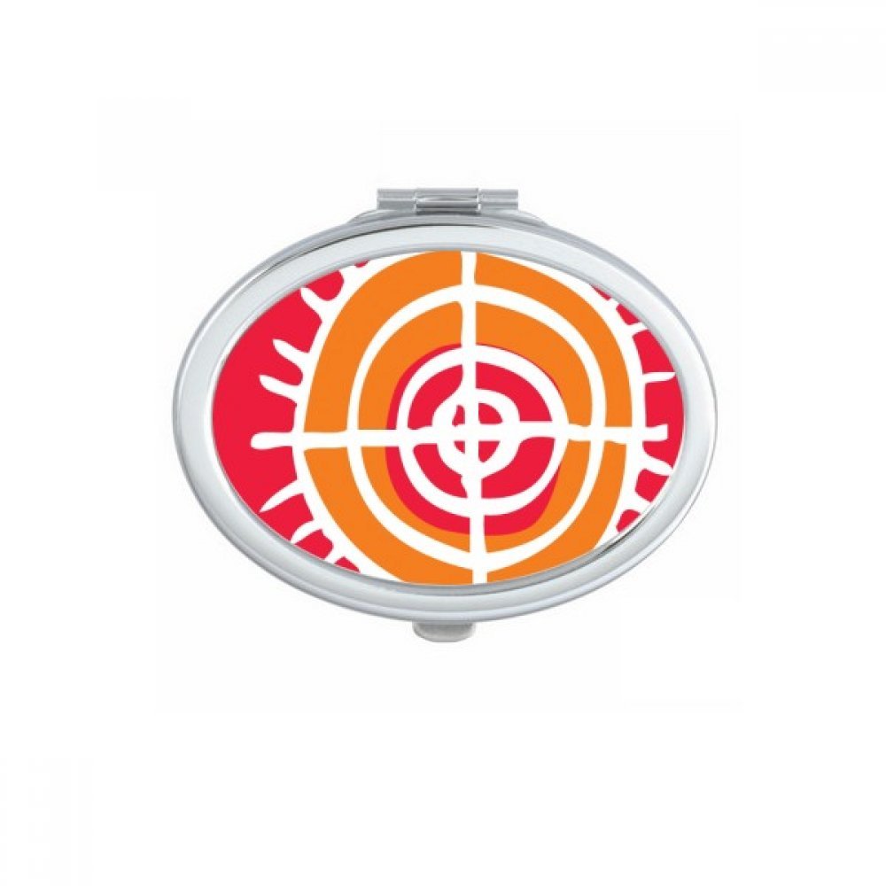 Miroir de poche mexicain rouge un petit cadeau mignon et portable pour femme