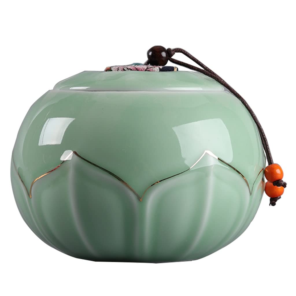 Pojemniki na herbatę do luźnego organizera do herbaty, ceramiczny pojemnik do przechowywania żywności z pokrywką, pojemnik na herbatę do luźnych liści, pojemniki do przechowywania herbaty, vintage puszki na herbatę do luźnej herbaty hermetyczny słoik na h