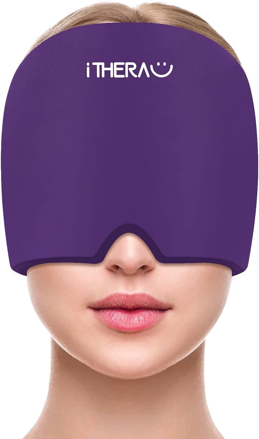 iTHERAU Gorro Migraña - Mascara Migraña - Gorro para Migrañas y Dolores de Cabeza - Gorro Frio para Migrañas Alivio Gorro - Gorro de Gel para Alivio de Dolor, Cefalea Neurológica, Estrés Relajante