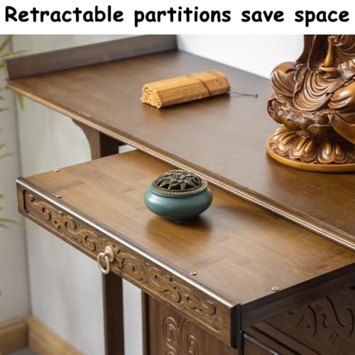 Table d'autel bouddhiste pour ranger vos objets sacrés et purifier l'espace du salon - 5