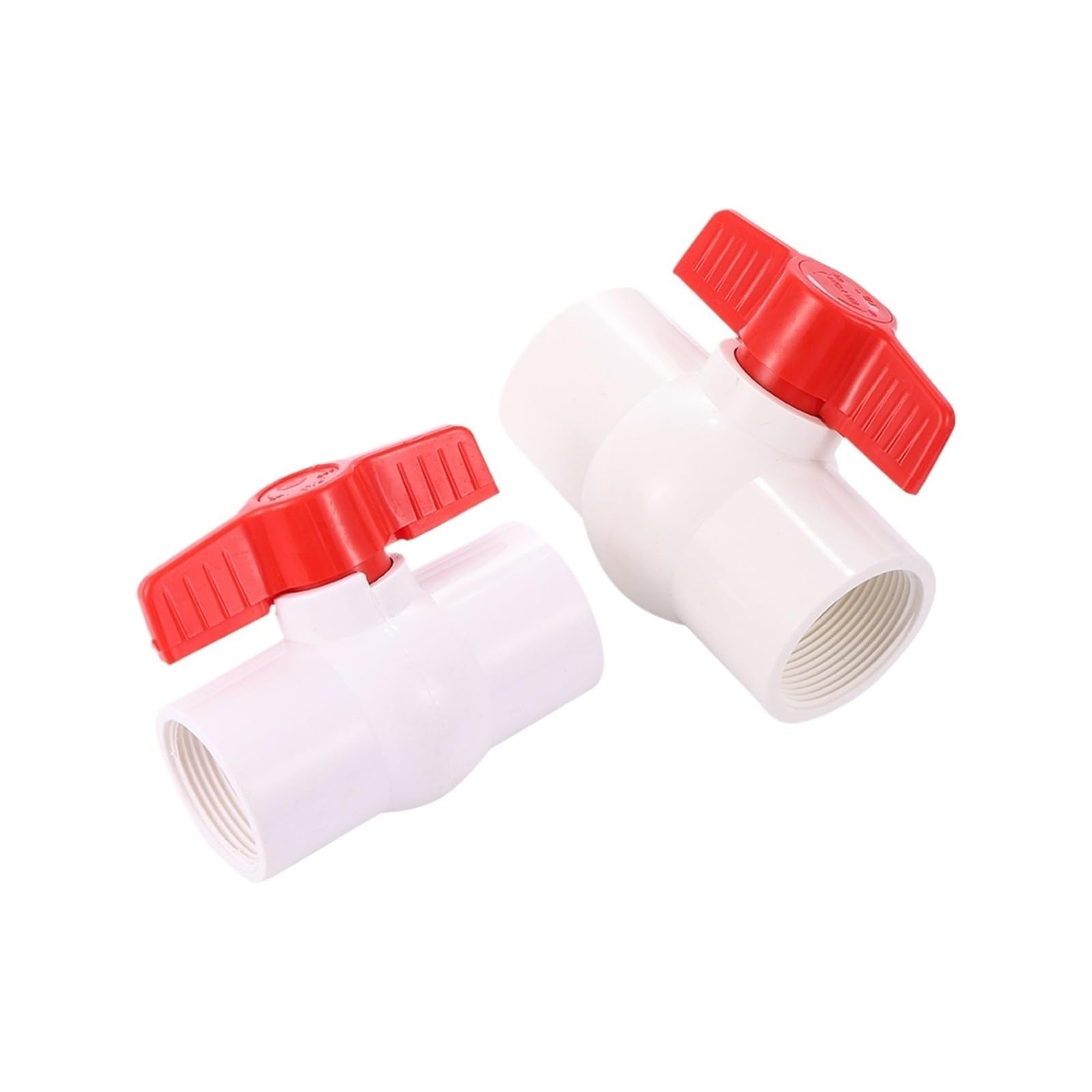 Zawór kulowy PVC z gwintowanym zamknięciem, Kulka z PVC, gwint żeński, śruba samoprzylepna, regulator przepływu wody, 1/3 szt., wiele rozmiarów(3pcs,1.5 Inch)