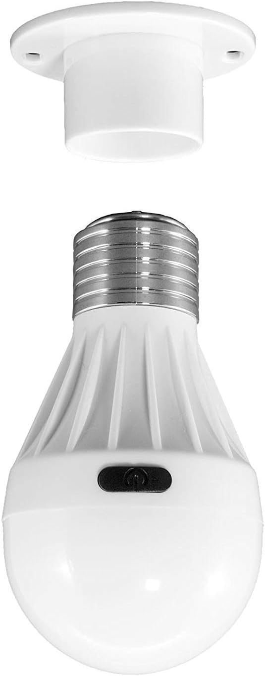 Battery powered light bulb with switch Clearance
