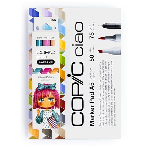 COPIC Ciao Layer & Mix Starter Set Vibrant, Marker Set including 3 Colours - Image 2