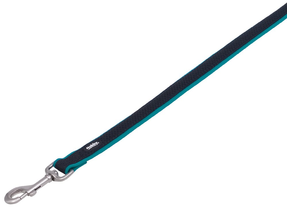 Nobby Preno Mesh Dog Lead, 120 cm/20 - 25 mm, Turquoise