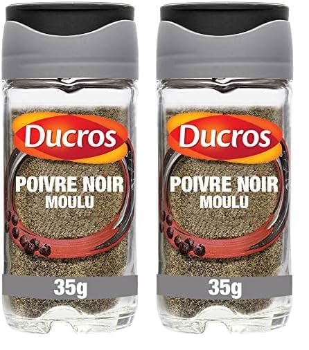 DUCROS - Poivre Noir Moulu 35 g (Lot de 2)