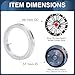 INFINAUTO Car Wheel Hub Centric Rings OD 69.1mm to ID 57.1mm Wheels Center Shaft Shock Absorbing Hubrings Aluminium Alloy Silver Tone Durable