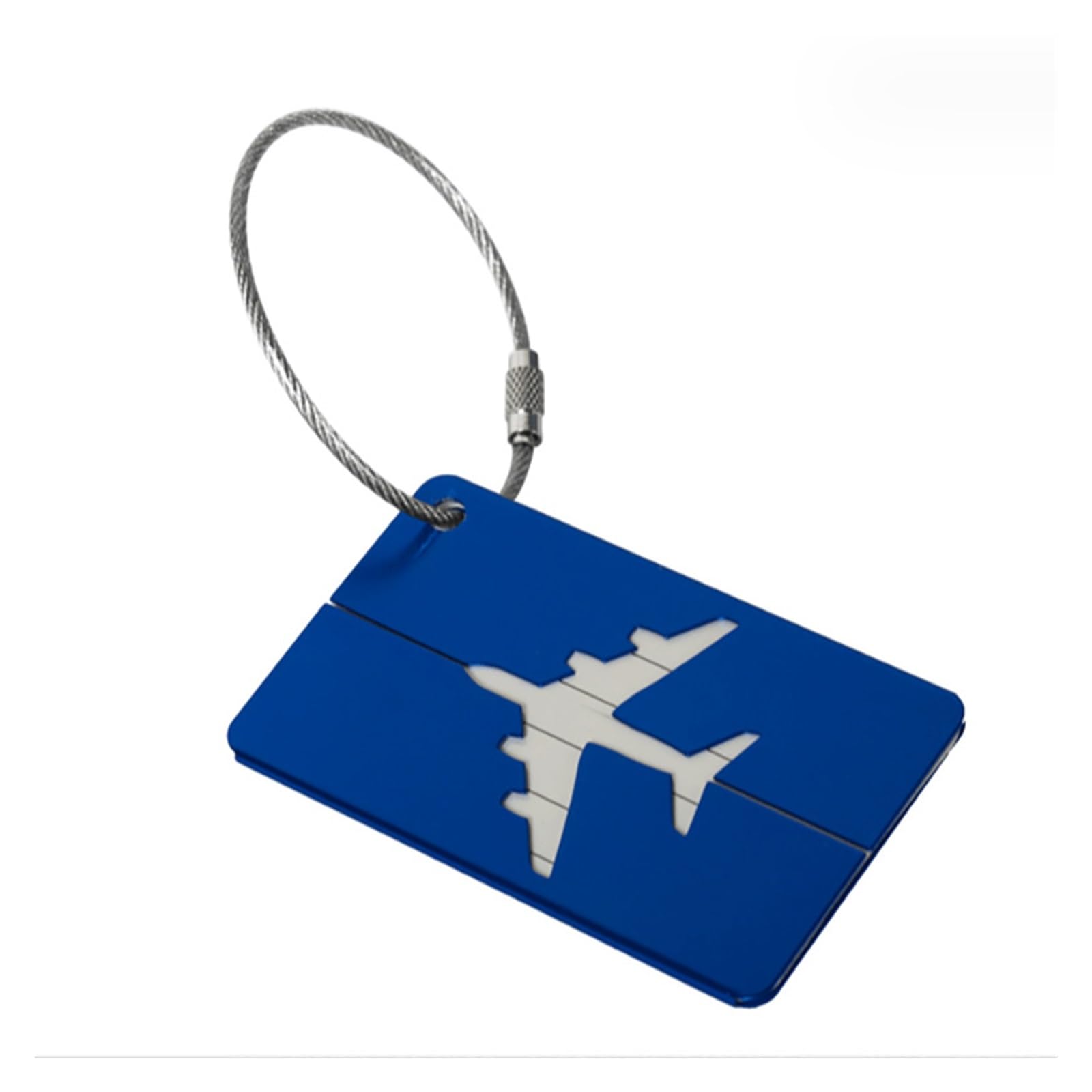 5 uds. Etiqueta de equipaje de aleación de aluminio, etiqueta de equipaje de Metal for embarque, etiqueta de ascensor de registro de avión, soporte externo for tarjeta de identificación de viaje Etiqu