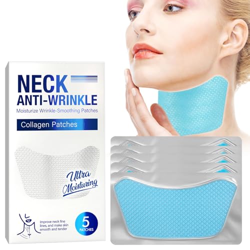 ITECFREELY Neck Wrinkle Patches, 5 PCS Smooth & Firm Fine Lines Wrinkle Patches, Moisturizing and...