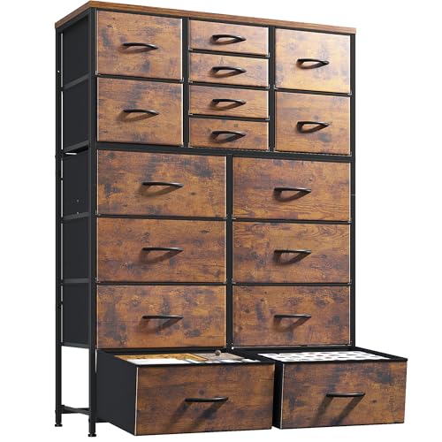 Romorgniz 57“H Dresser for Bedroom with 16 Drawers,Fabric Dressers & Chests of Drawers for...