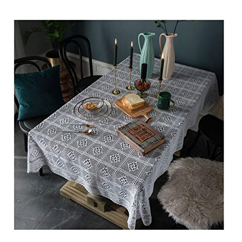 Nappe fait main vintage 180x180cm au cachet authentique