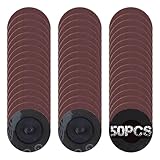 SPEEDWOX 50Pcs 2' 240 Grit Roll Lock Quick Change Discs Aluminum Oxide Coated Die Grinder Accessories Aluminum Oxide Sandpaper Disc Roll Lock Sanding Discs Quick-Change Sanding Discs