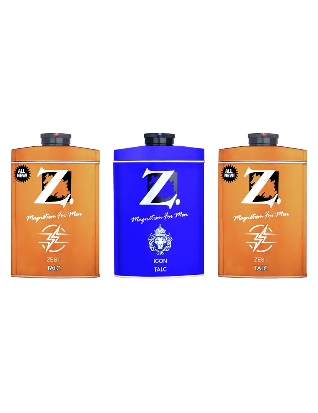 Z Men's 2 Zest/ 1 Icon Talc, 100 g, Pack of 3 Talcum powder for men | Fresh and Spicy Fragrance | Classic Range l Face and body Talc for Men l Best Talcum Powder Combo-image-14