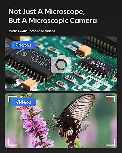 Image of Tobo USB Digital Microscope 50X to 1600X, 8 LED Magnification Microscope Camera, with Metal Stand,Compatible with Mac Window 7 /8 /10 Android Linux,Handheld USB Phone Microscope(USB-1600x) - TD-587IM