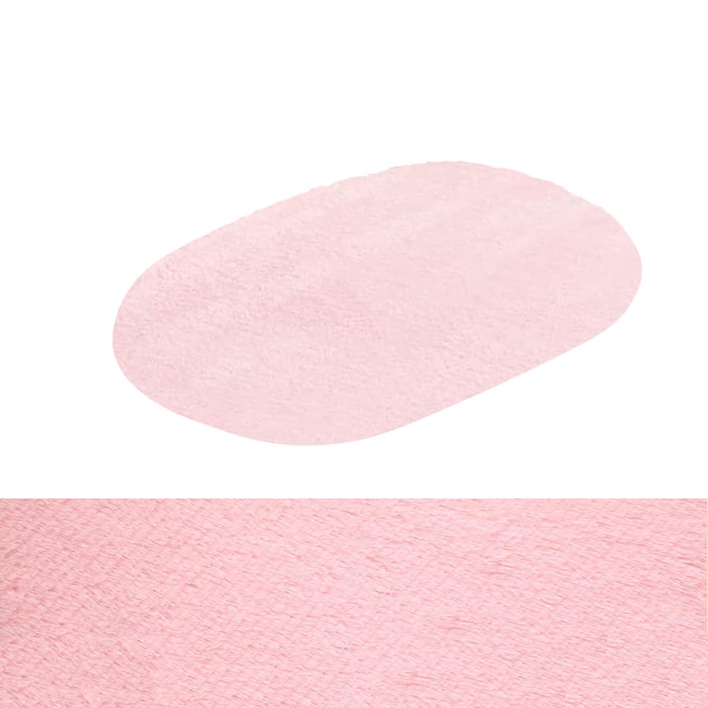ZuTKekon Ultra Soft Indoor Modern Area Rugs Fluffy Non-Slip Floor Oval Carpets Silky Mat for Living Room Bedroom