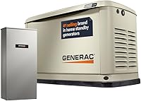 Generac Guardian 7172 10kW Home Standby Generator with 100A Transfer Switch - WiFi Enabled NG/LP Whole House Backup