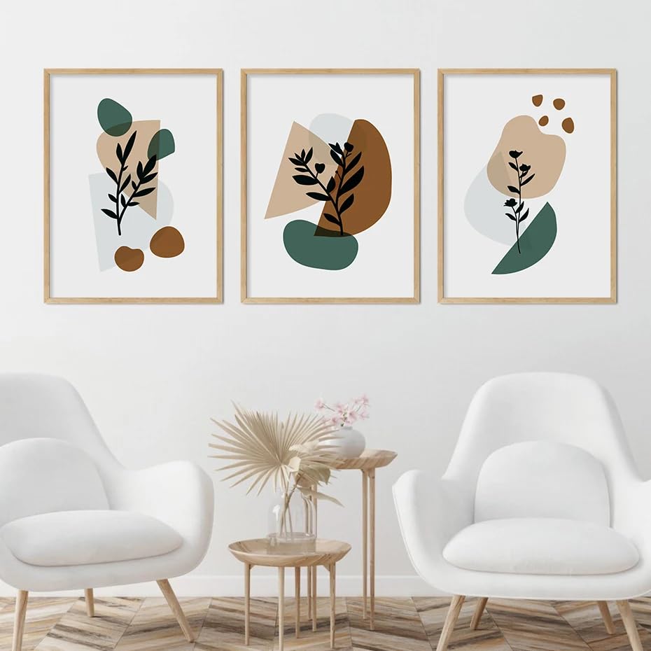Affiches botaniques pour salon moderne décoration murale géométrique de chambre à coucher