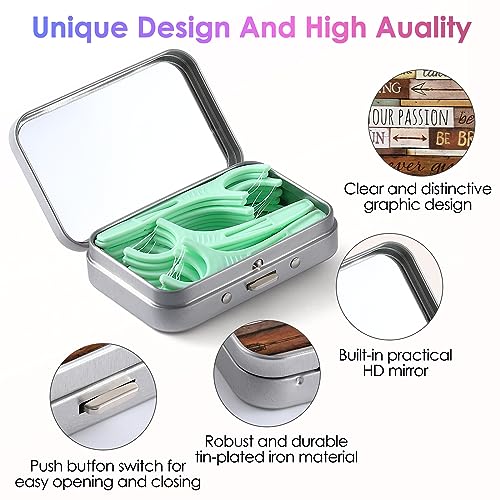 Image of Dental Floss Portable Case, Easy to Store Floss Picks of Various Sizes, Portable Dental Floss Dispenser is Perfect for Travelling, Hotels, Dinners, Appointments.Inspirational Quotes