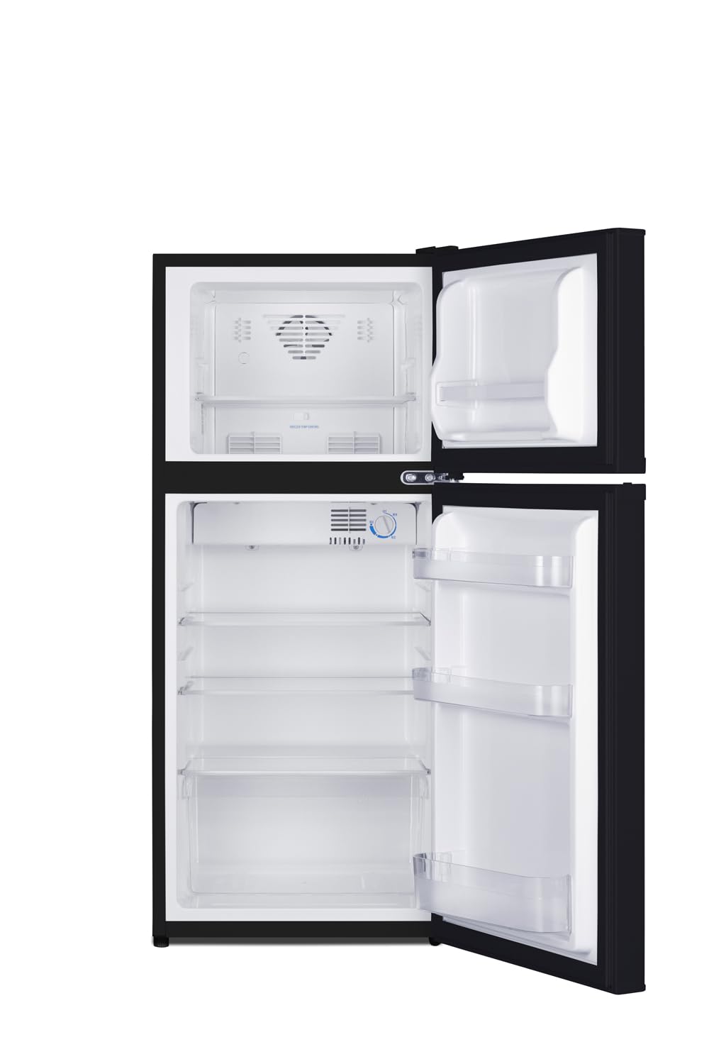 Summit 19” Refrigerator, 4.3 cu.ft. Capacity, Freezer, Undercounter, ADA Compliant, 43” Height, Black - FF713B on Fridge.com
