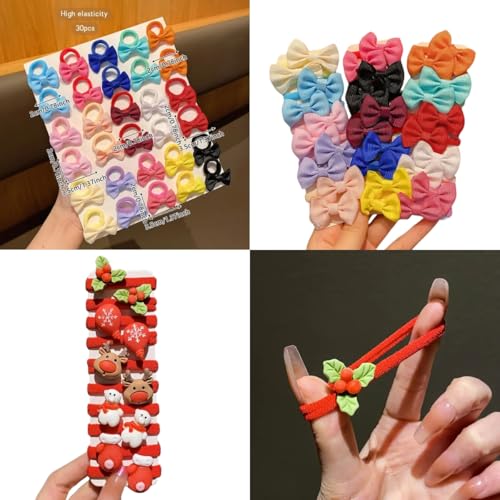 Presilhas Infantis de Natal, Prendedores de Cabelo com Desenhos, Lacinho, Xuxinha, Amarradores, com