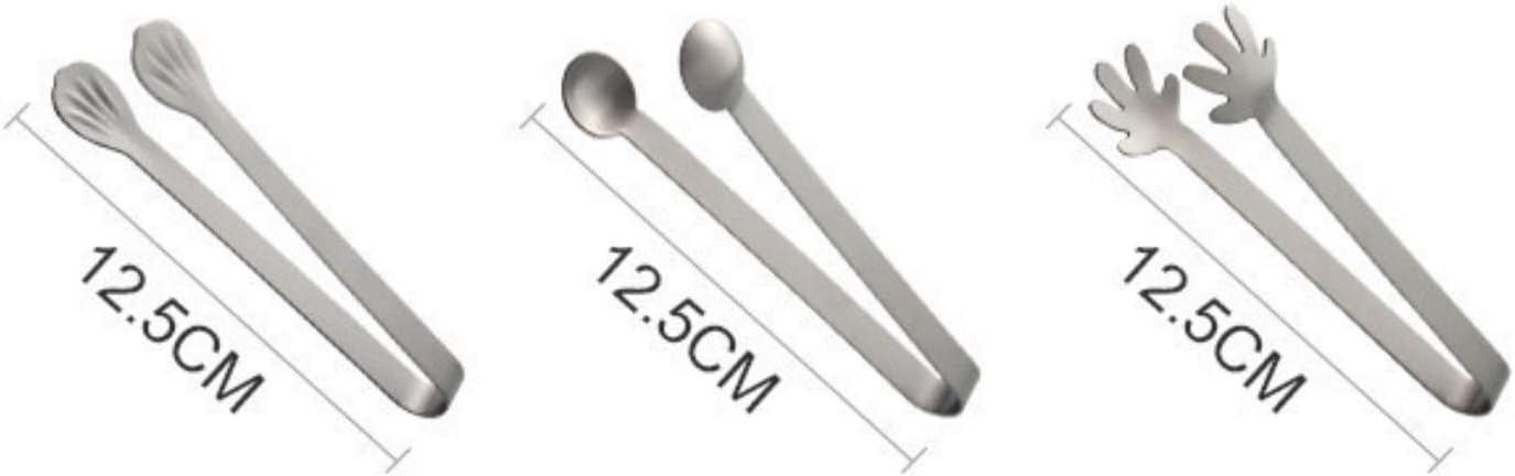 Tongs for Cooking, Stainless Steel Barbecue Tongs Outdoor Cooking Utensils Household Anti-scalding Tongs Kitchen Utensils Tongs for Food(Round Head Clip)